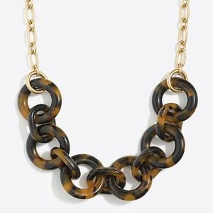 J. Crew Tortoiseshell Link Necklace